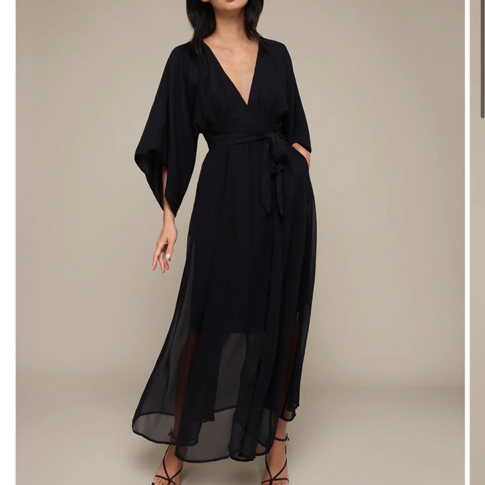 Mixed by Nasrin Wrap Maxi Dress
